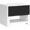 Baxton Studio Massey White Upholstered Modern Nightstand 98-4823 - alternate 7